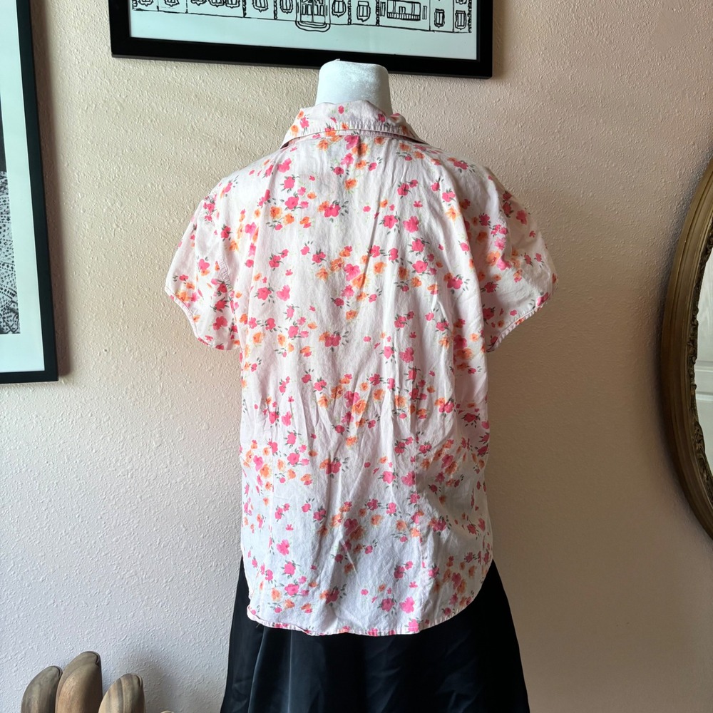 Y2K Baby Pink Girl Next Door Button Down Blouse - Picture 5 of 6